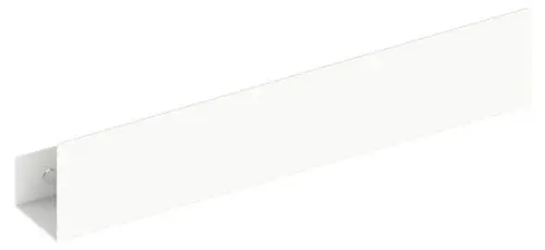 Weiße Duschablage von Keuco mit rechteckiger Form und geschlossener Rückseite, geeignet zur Wandmontage in Badezimmern.